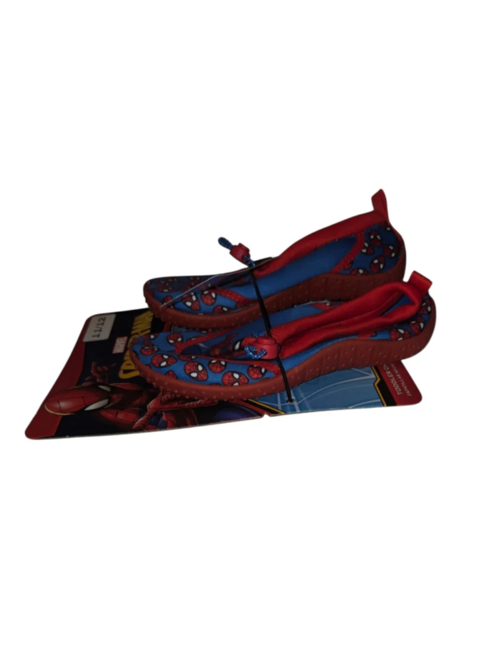 Boys Marvel Spider-Man Water Shoes Size 11 Blue and Red